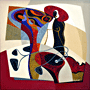 Nude with Violoncello II By Miklos Rogan.