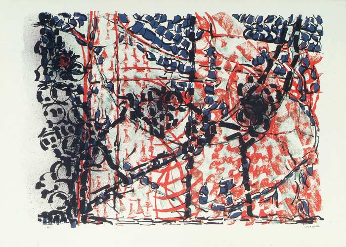 _ARCH_ Treille, 1977 par Jean Paul Riopelle, R.C.A. - Galerie Lamoureux Ritzenhoff