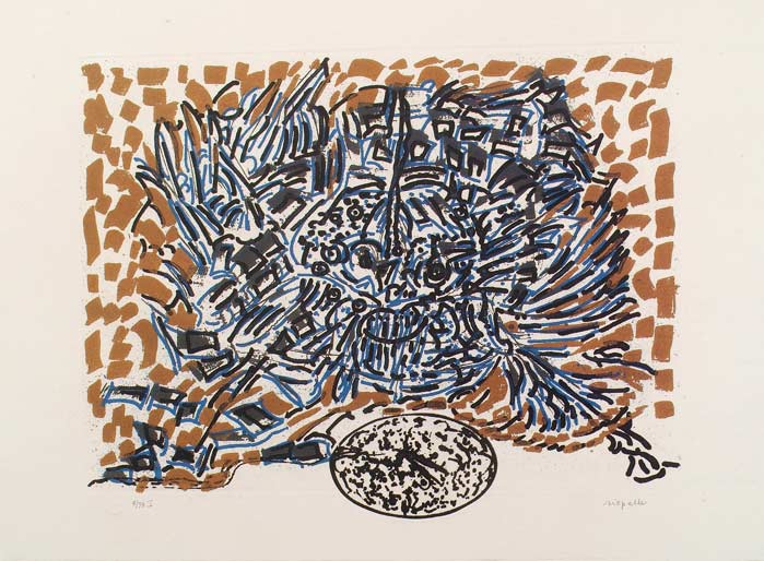 _ARCH_ Lucky Number, 1990 par Jean Paul Riopelle, R.C.A. - Galerie Lamoureux Ritzenhoff