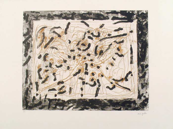 _ARCH_ Les Mouches � marier no 1 , 1985 par Jean Paul Riopelle, R.C.A. - Galerie Lamoureux Ritzenhoff