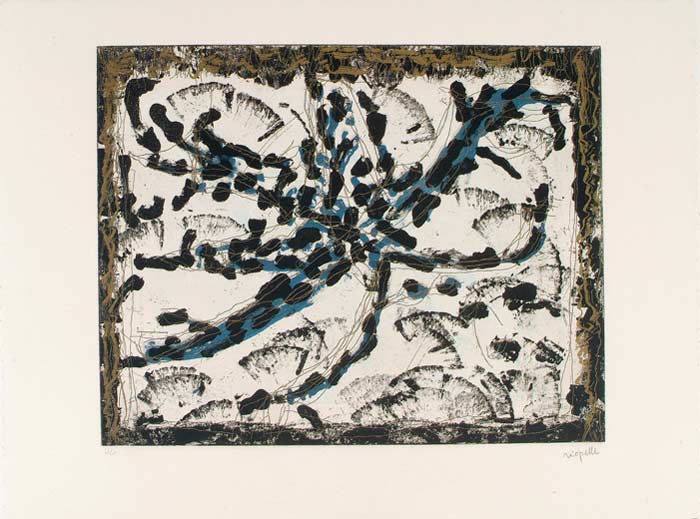 _ARCH_ Les Mouches � marier no 4 , 1985 by Jean Paul Riopelle, R.C.A. - Galerie Lamoureux Ritzenhoff