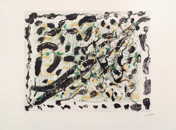 _ARCH_ Les Mouches � marier no 5 , 1985 par Jean Paul Riopelle, R.C.A. - Galerie Lamoureux Ritzenhoff