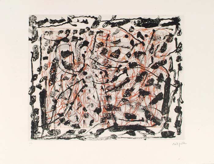 _ARCH_ Les Mouches � marier no 7 , 1985 par Jean Paul Riopelle, R.C.A. - Galerie Lamoureux Ritzenhoff