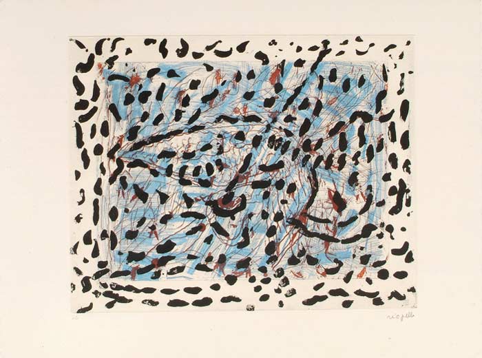 _ARCH_ Les Mouches ï¿½ marier no 8 , 1985 par Jean Paul Riopelle, R.C.A. - Galerie Lamoureux Ritzenhoff