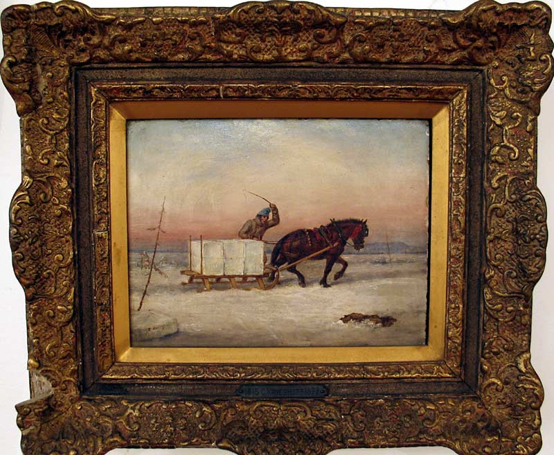 _ARCH_  The Ice Load  Circa 1850 par Cornelius D. Krieghoff - Galerie Lamoureux Ritzenhoff