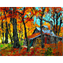 Cabane  sucre  l'automne By Horace Champagne, P.S.A