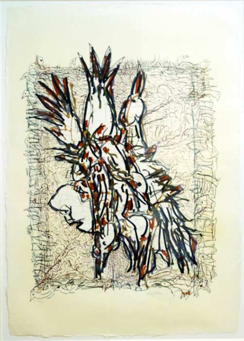 _ARCH_ Cap Tourmente (C), 1983 par Jean Paul Riopelle, R.C.A. - Galerie Lamoureux Ritzenhoff