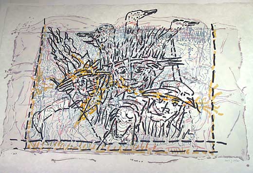 _ARCH_ Dans la cache by Jean Paul Riopelle, R.C.A. - Galerie Lamoureux Ritzenhoff