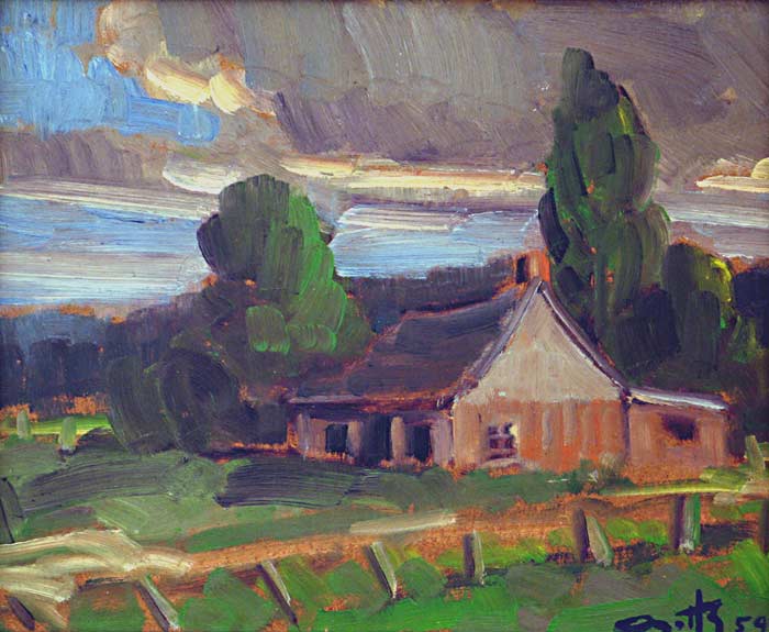 _ARCH_ House and Trees by Leo Ayotte - Galerie Lamoureux Ritzenhoff