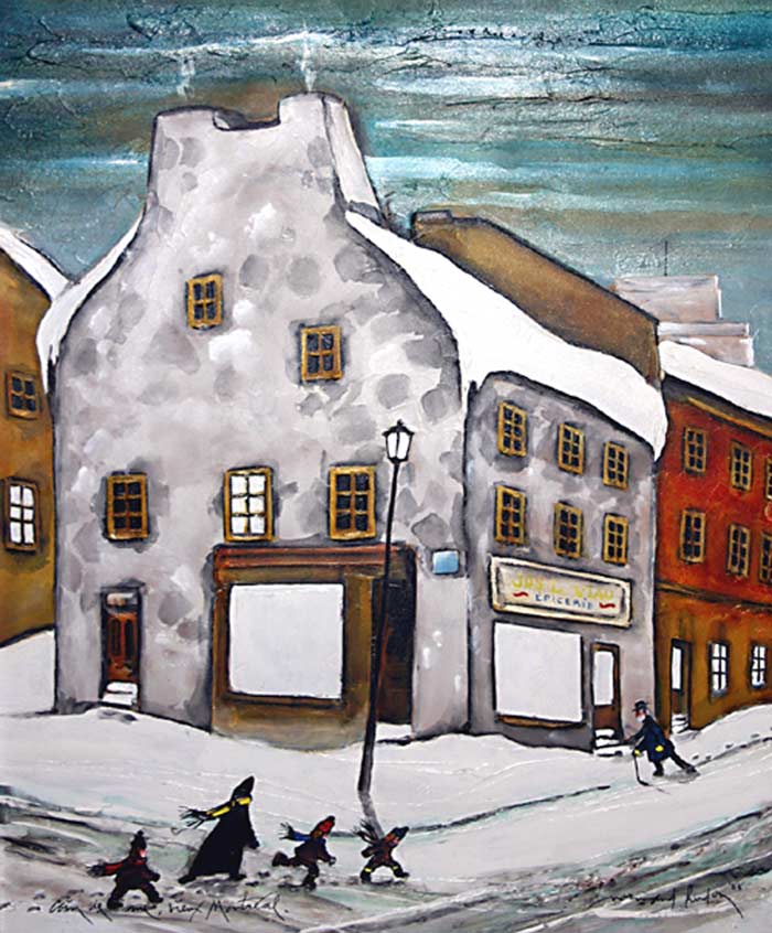 _ARCH_ Street Corner Old Montreal by Normand Hudon - Galerie Lamoureux Ritzenhoff