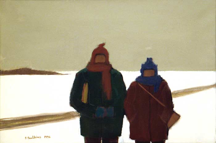 _ARCH_ Waiting for the School Bus by Paul Soulikias - Galerie Lamoureux Ritzenhoff