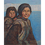 Eskimo Mother and Child By Adam Sherriff Scott
